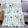 Pastel Floating Star Ultra Soft Sherpa Fleece Blanket Fluffy Warm Halloween Cozy Throw for Sofa Couch Bedroom Gift All Season