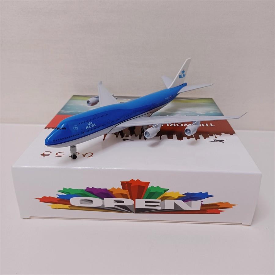 20cm KLM MD11 Model Airplane 747 B747 KLM Royal Dutch Airlines Aircraft Metal Diecast Scale Plane Display Collection