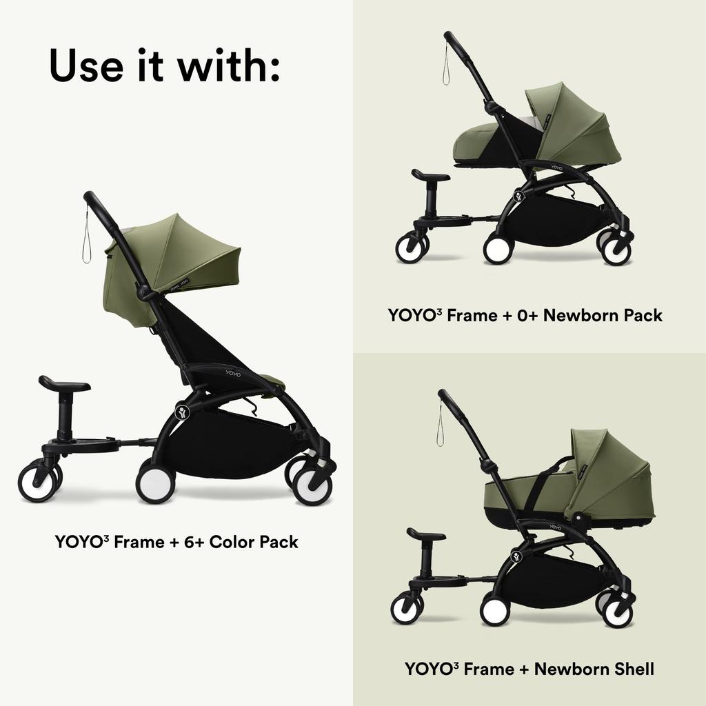 Stokke YOYO W28cm x H42cm x 655701 Board, Black, D40.5cm,