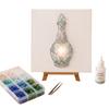 Stress Relief Creative Hobby DIY Mosaic Art Kit, Fantasy Circular Door Tile Craft Sea Glass Project Kit for Adults Beginners, Handmade Gift