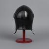 Medieval Barbuta Helmet with Visor  16 Gauge Steel Armor Knight Crusader Helmet  LARP, SCA  Cosplay Ready  Gothic Barbute Helm