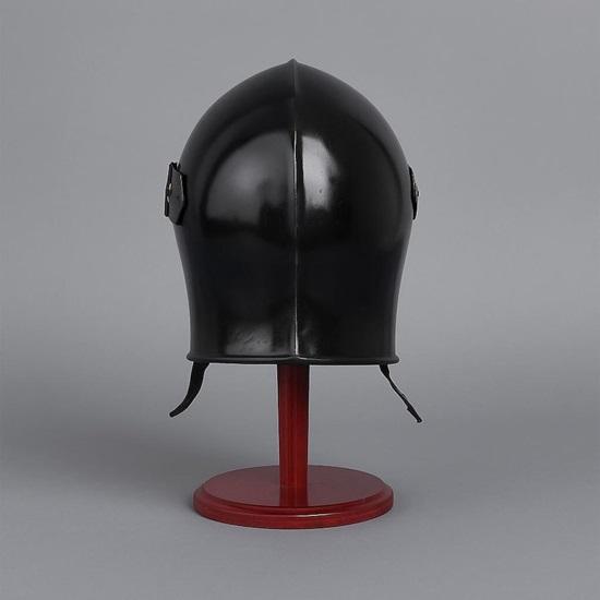 Medieval Barbuta Helmet with Visor 16 Gauge Steel Armor Knight Crusader Helmet LARP, SCA Cosplay Ready Gothic Barbute Helm
