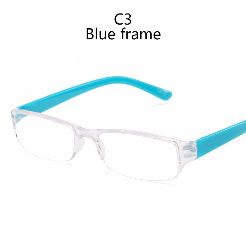 

Simple Small Square Rectangle Reading Glasses Color Enhanced Fall Resistant Durable Connected Piece Presbyopia Glasses Women Men +4.0