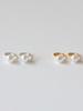 Lucore Silver 925 Freshwater Pearl One-Touch Silver Earrings
