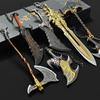 God of War 5 Game Peripherals Kratos Chaos Blade Metal Model Olympus Divine Sword Mini Weapon Decorative Toys Children's Weapons