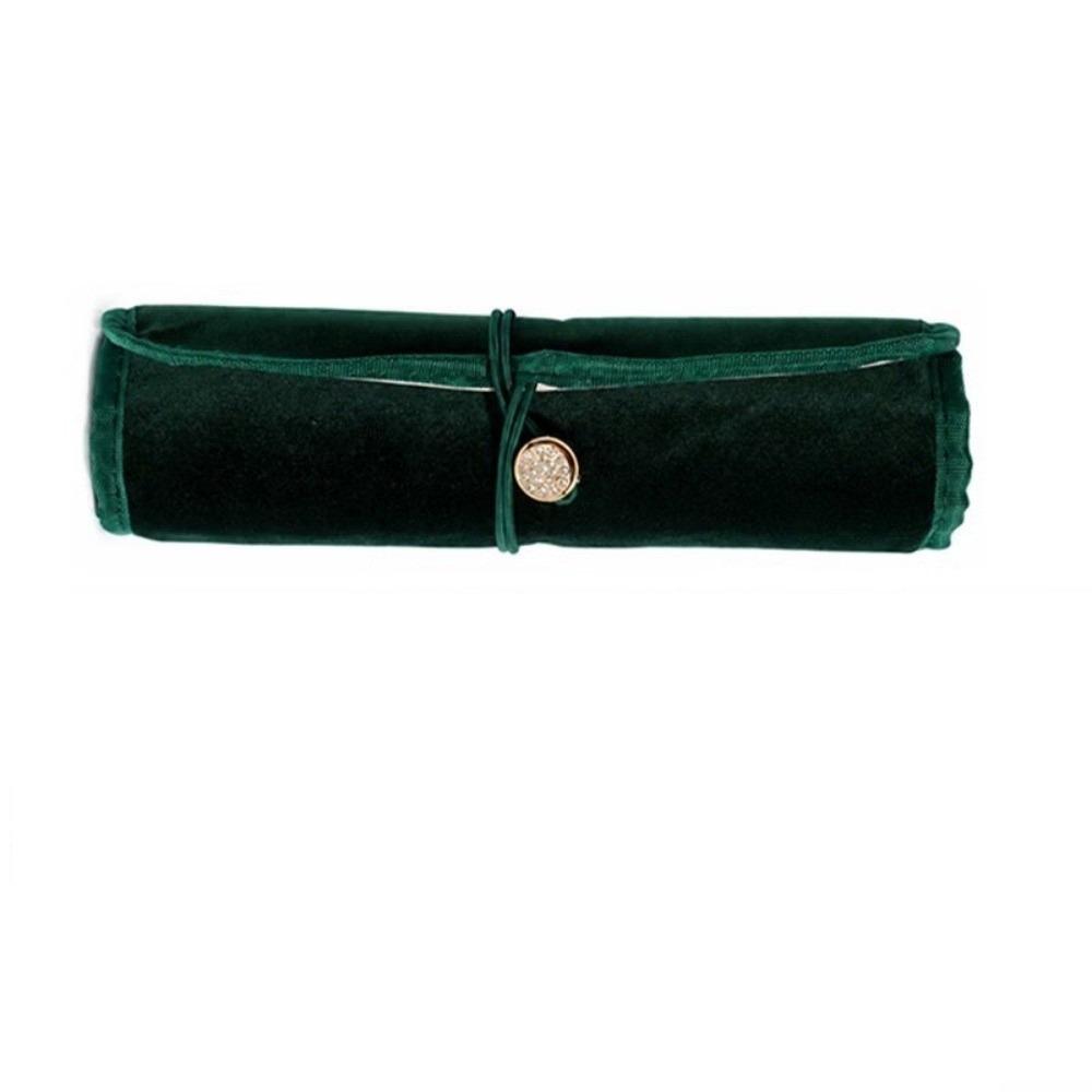 Sac de rangement pour bijoux enroulable Sac de rangement pour bijoux portable Utilisation en voyage en extérieur