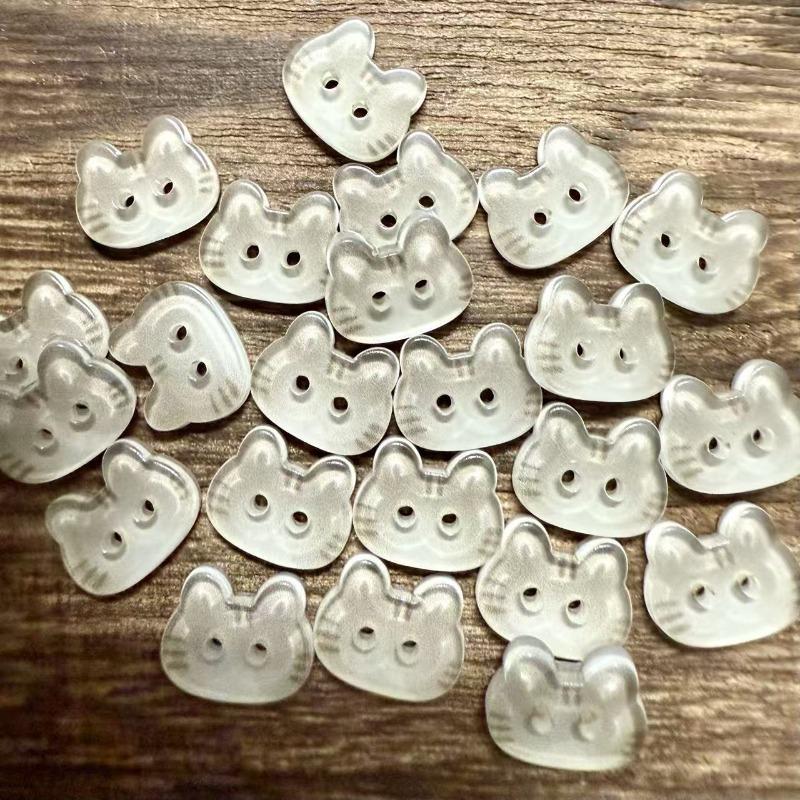 10 ks Černé knoflíky s koťátky Roztomilé knoflíky ve tvaru kočky Novinka pro DIY řemesla Dětské oblečení Dekorace Oděvní šicí potřeby