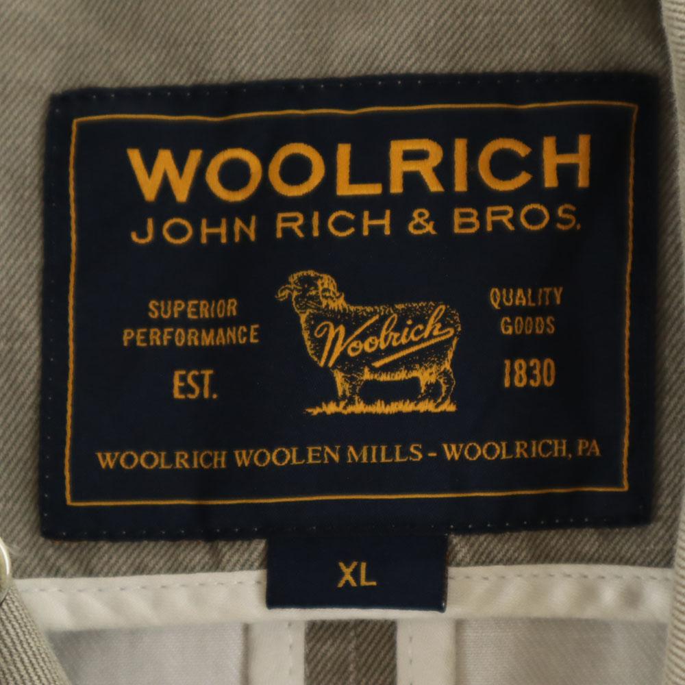 WOOLRICH Linen Blend trench coat XL khaki Denim Women Used