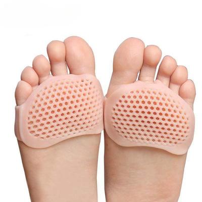 Silikon-Vorfußpolster für Damen, Schuhe mit hohen Absätzen, Mittelfußknochen-Schmerzlinderungskissen, Fußblasen-Zehen-Einsatz, Gel-Waben-Einlegesohlen