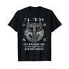 Vathor Fathers Day Viking Lovers Fathers T Shirt Vintage Streetwear Slightly Top For Everyday Wear Stretched Soft