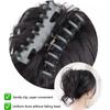 Synthetic Messy Fluffy Hair Bun Curly Hair Natural Claw Clip Hair Extension Hairpiece For Women Styling Tools