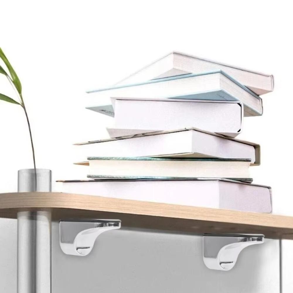 Justerbar avdelarhållare Zinklegering Glas hyllfästen DIY-installation