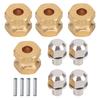 12mm 15mm 17mm Brass Combiner Accessory for SCX10 90046 90047 1 10 RC Crawler Car12mm