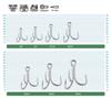 Owner STBL-66 TN 4X Treble Hook Barbless Heavy Duty Size 3/0 (9451)
