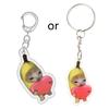 Practical Lovely Animal Banana Cats Keychain Small Pendant Versatile Daily Accessories for Home and Office Decoration