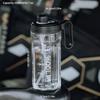 1pc Portable 1500ml Water Bottle Large Capacity Plastic Straw Water Cup Drink Bottle  For Outdoor Sports Fitness