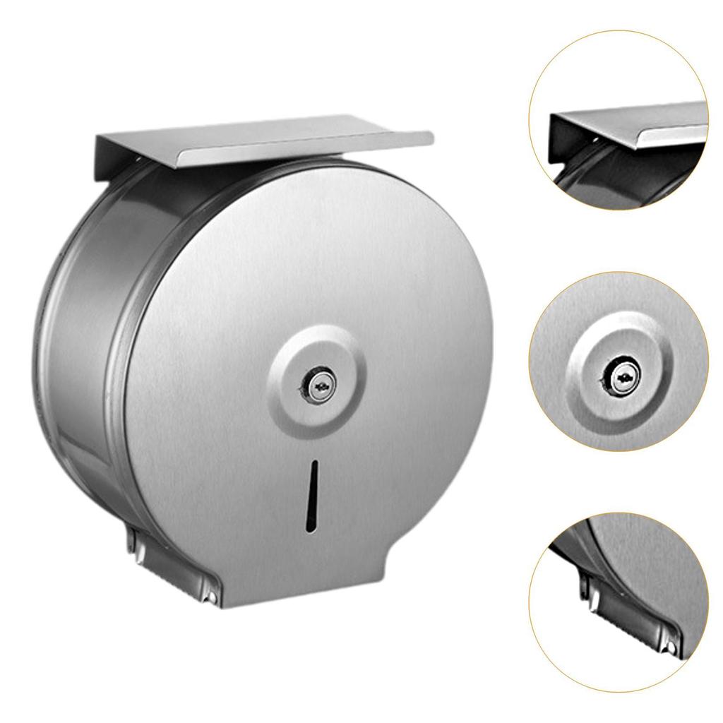Commercial Jumbo Toilet Paper Dispenser Easy to Refill Elegant 10 inch Bath Roll Holder Wall Mount for Hotels Toilets Bathrooms