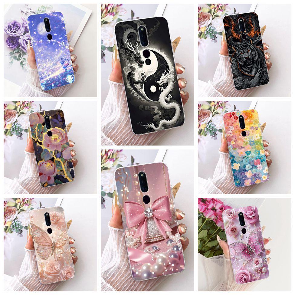 Clear Casing For Oppo F11Pro CPH1969 CPH2209 CPH1987 Phone Case For Oppo F11 Pro Cover Fashion Butterfly Funny Cute Painted