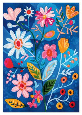 Poster Flowers Abstraction