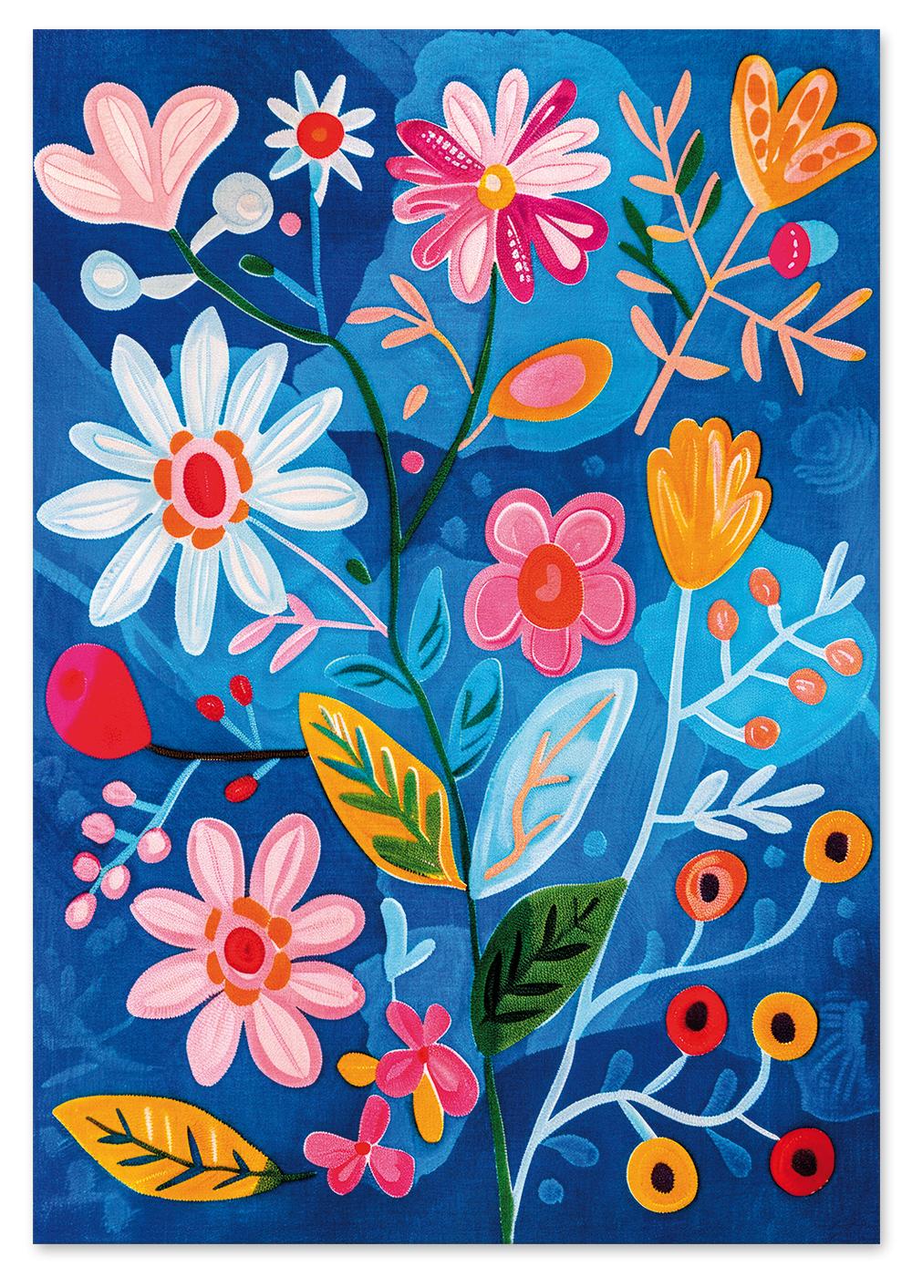 

Plakat kwiaty abstrakcja 30x40 cm