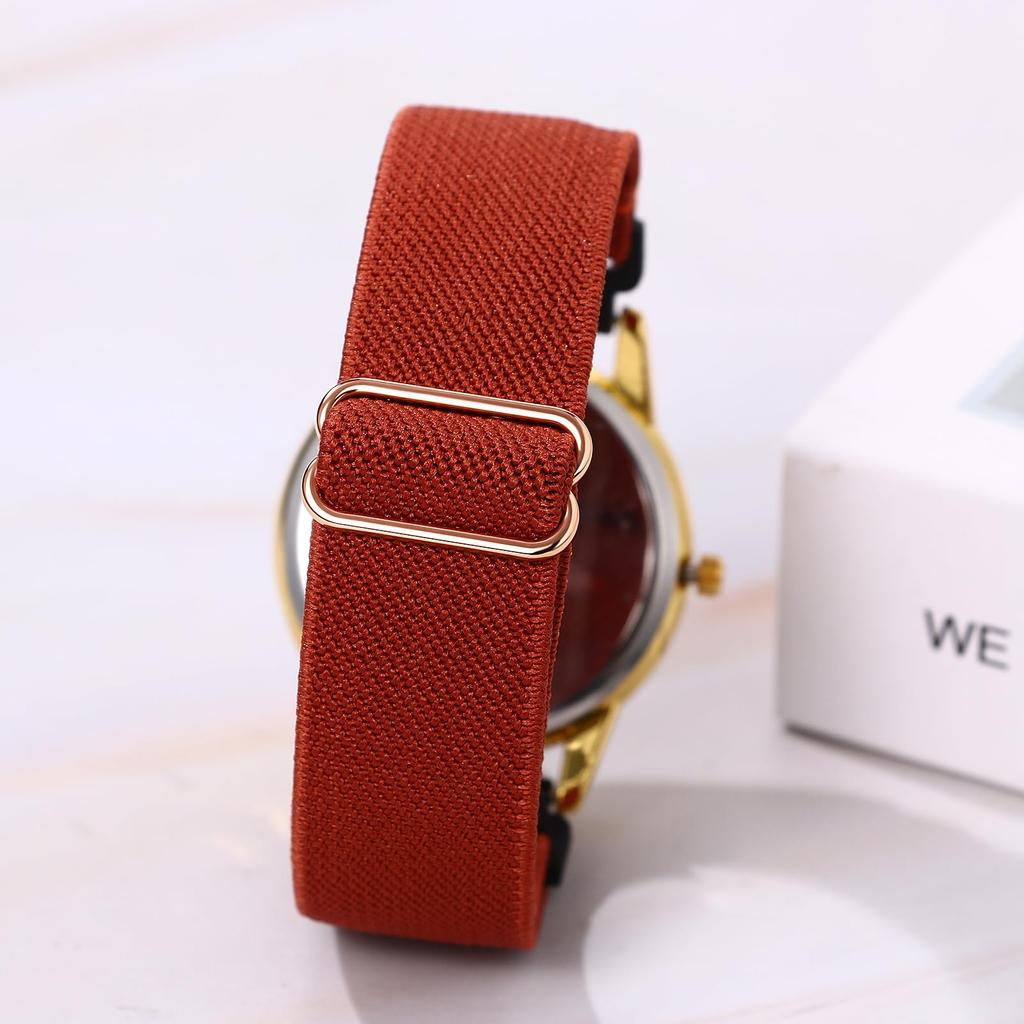 Woven 24 Arabic Adjustable Large Quartz for Casual Day Men's Wristwatch, Strap, Waterproof, Hours Numerals, Analog, Length, Clear, Calendar, Scale,