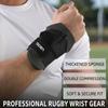 Muñequera Deportiva Profesional, Soporte de Muñeca Ajustable, Protector de Muñeca Transpirable de Doble Capa para Hombres Mujeres, Rugby, Fútbol, Gimnasio