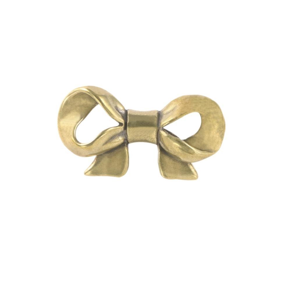 Retro Bow Tie Brass Handle Gold Color Wardrobe Drawer Pulls Creative Cabinet Door Knobs  Cupboard