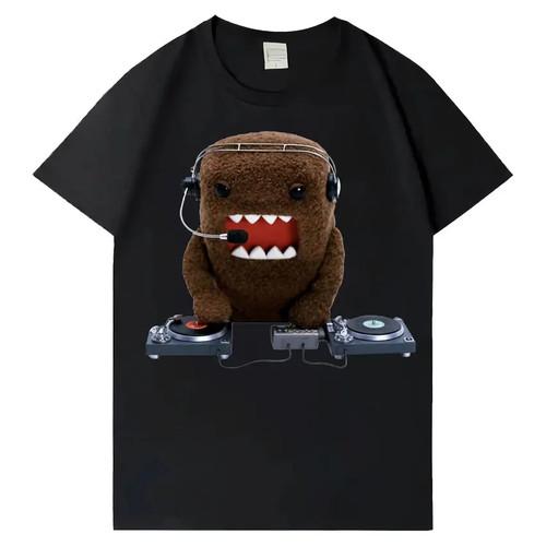 2026 Summer Domo Kun Funny Pattern Daily Print Tshirts Unisex And Unisex Simple Color Casual Versatile Gothic Shortsleeves Tops