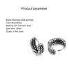 Men Stylish All-Match Wear-resistant Stainless Steel Earring Jewelry Accessory