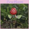 Farmhouse Fairy Resin Decor With Mushroom Figurine For Garden And Outdoor Display