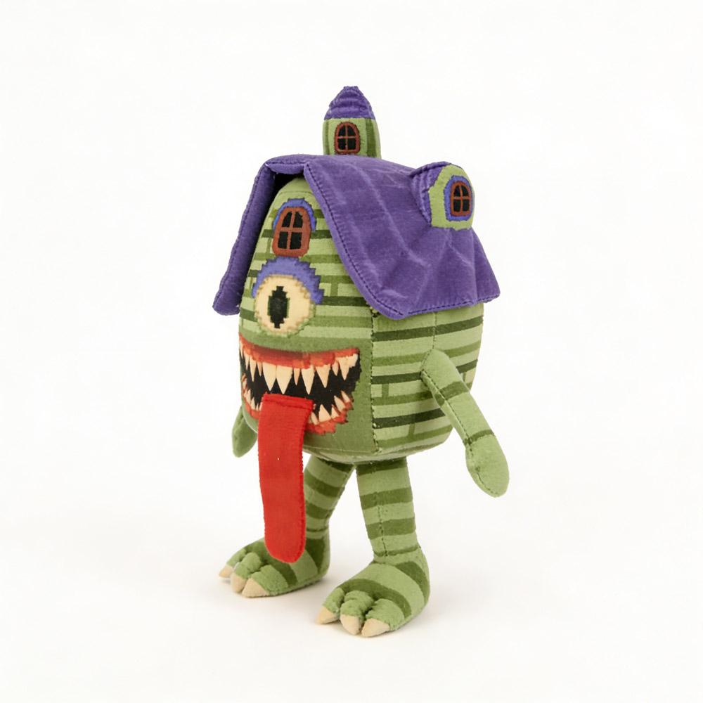 Steal A Brainrot One - Eyed Monster Stuffed Animal Plush Toy, Pixel Art Style Quirky Design Soft Filled Toy for Decoration