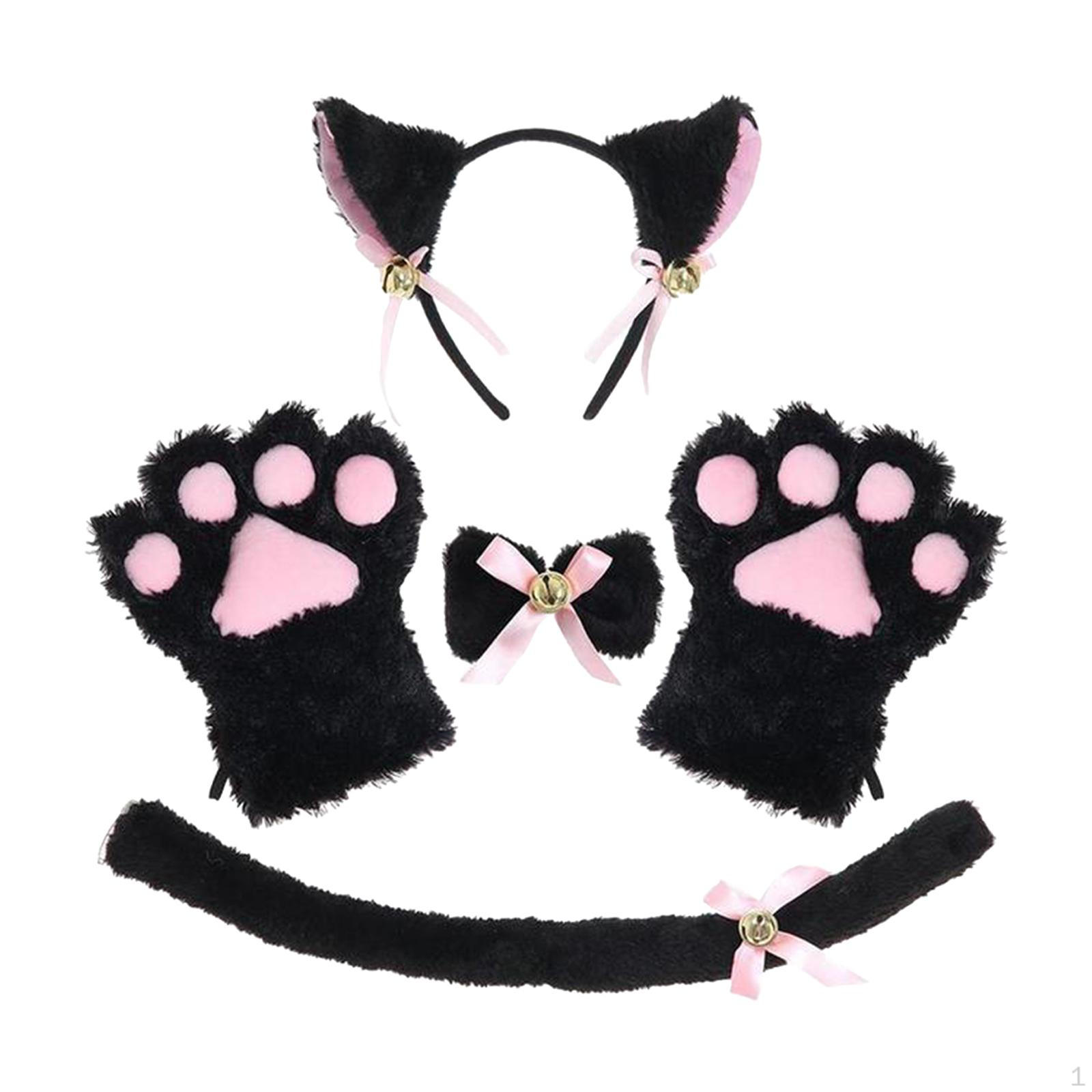 Costume, Cosplay Accessories, Kitten, Headwear, Ears, , Tail, Headband, Props, Adult Toys, cm