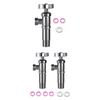 Stainless Steel Angle Valves Full Open Structure High Flows Output for Residential Water Heater Connection Daily Use
