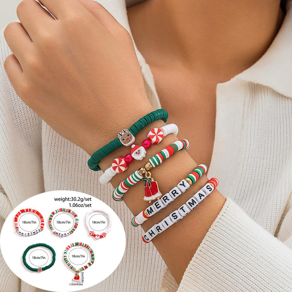 Conjunto-B JYL TS Pulseira de Natal - Traz Alegria e Abundância Nesta Época Festiva
