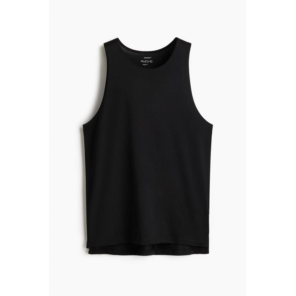 H M Sports Sleeveless Top Regular Fit dryMove Black