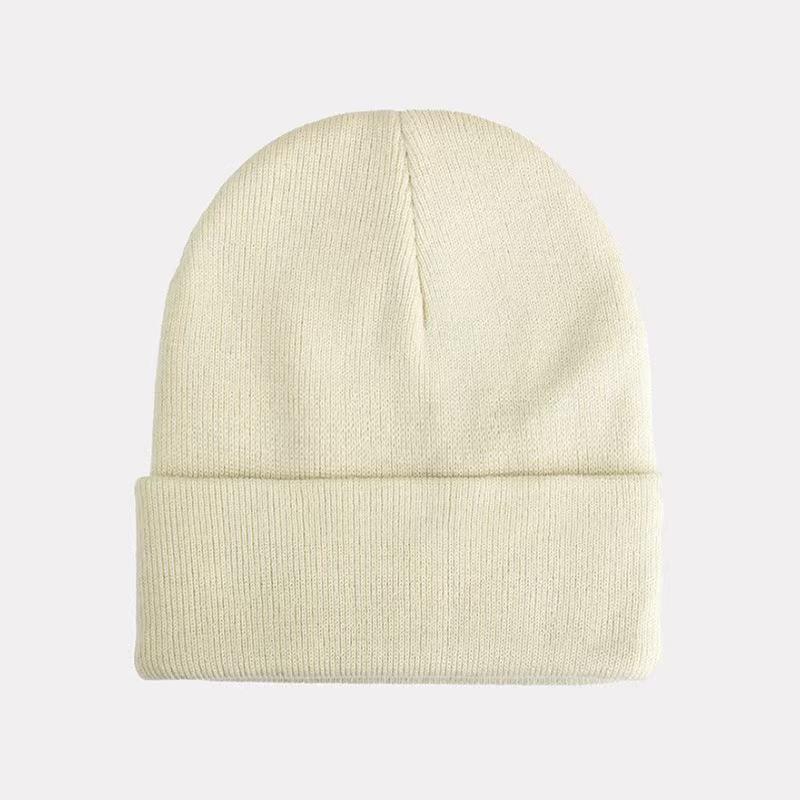 Fluorescent Knit Wool Hat: Versatile, Trendy, Solid Color for Men & Women, Perfect for Autumn & Winter. Warm Pull-On Candy Color Cold-Weather Hat.