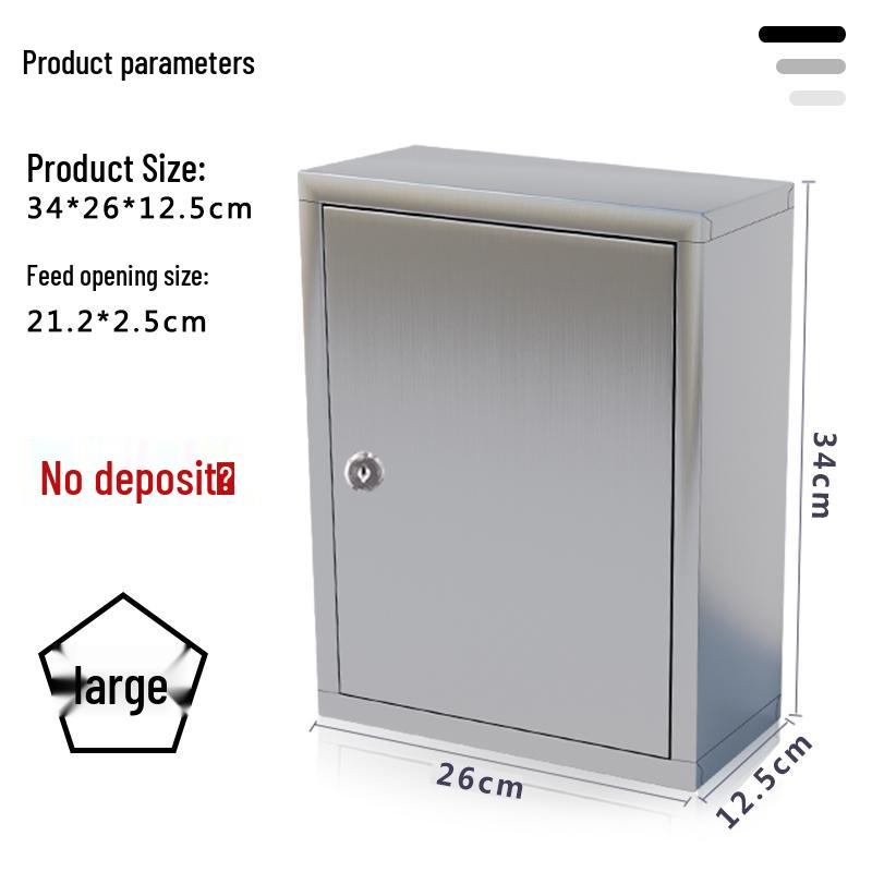 Lockable Wall-Mounted Stainless Steel Phone and Data Storage Box