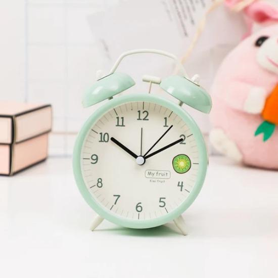 

3/4 дюйма розовые милые настольные часы для детей, девочек, студентов, гостиной, будильник с беззвучным звонком в виде пылающей птицы, ночник