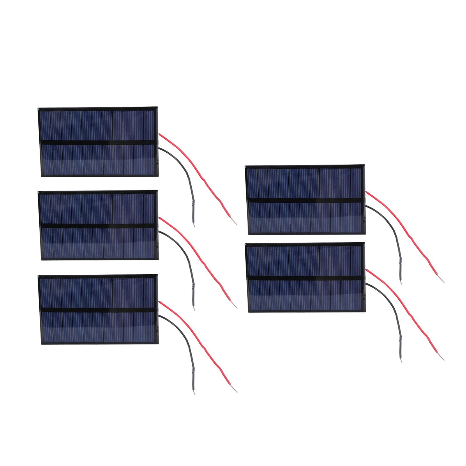 

5V 220MA Solar Epoxy Panel Polysilicon Board Low Light Effect Solar Charger Weather Resistant Panel for Camping & Hiking