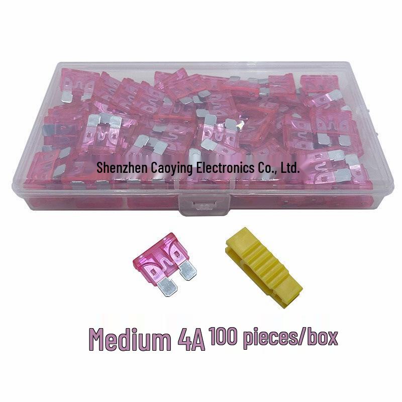 Car Fuse Box Set: Blade Fuses In Small, Medium, & Large (1A, 3A, 10A, 15A)