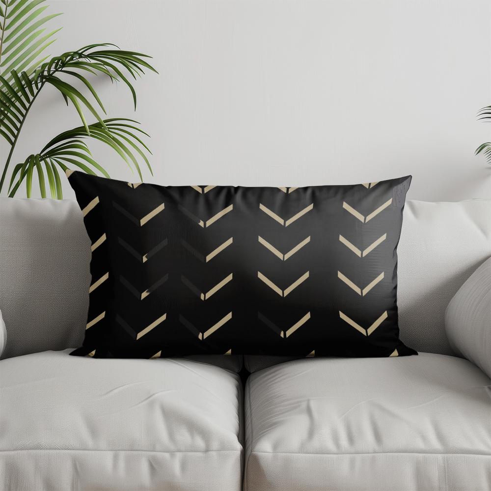 Home Decor Modern Geometric Pattern Pillowcase Suitable For Sofa Bedroom Car Pillow Cover Cushion Rectangular Back Cushion