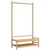 Clothes Rack with Shelves 103 X 40 X 183 Cm Bamboo