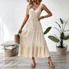 Women's Casual Holiday Summer Textured Sleeveless Seaside Dress