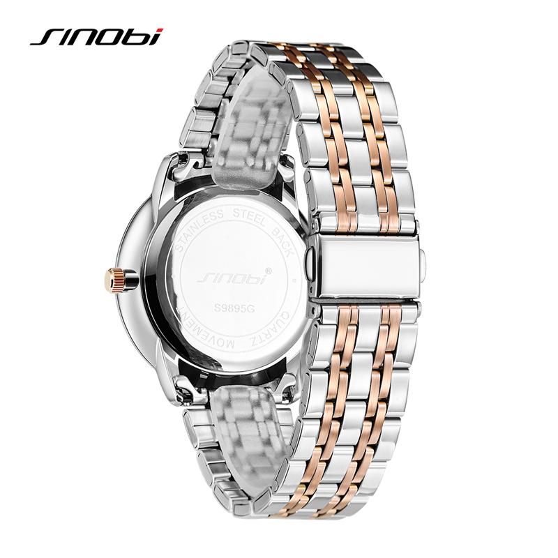 SINOBI Fashion Men's Watches Original Design Top Luxury Mans Quartz Wristwatches Best Gifts Clock for Husband