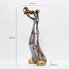 Vintage Music Saxophone Bookcase Ornament Band Character Miniature Figurine Craft Home Decor Accessory