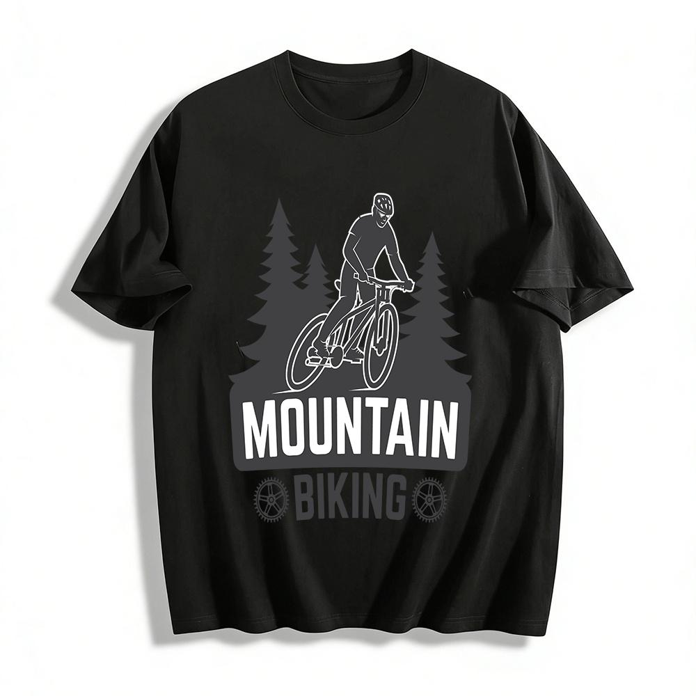

Mountain Biking Graphic Casual Outdoor Sports T-Shirt Pure cotton T-shirt 6XL