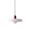 Zielona szklana lampa wisząca w stylu vintage