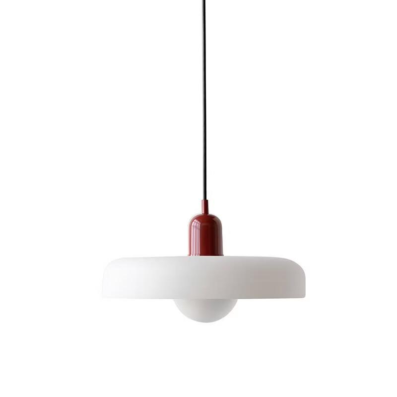 Zielona szklana lampa wisząca w stylu vintage