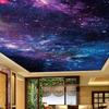 Ceiling Mural 3d Beautiful Starry Sky Wallpaper Living Room Bedroom Zenith Ceiling Decoration Wall Murals