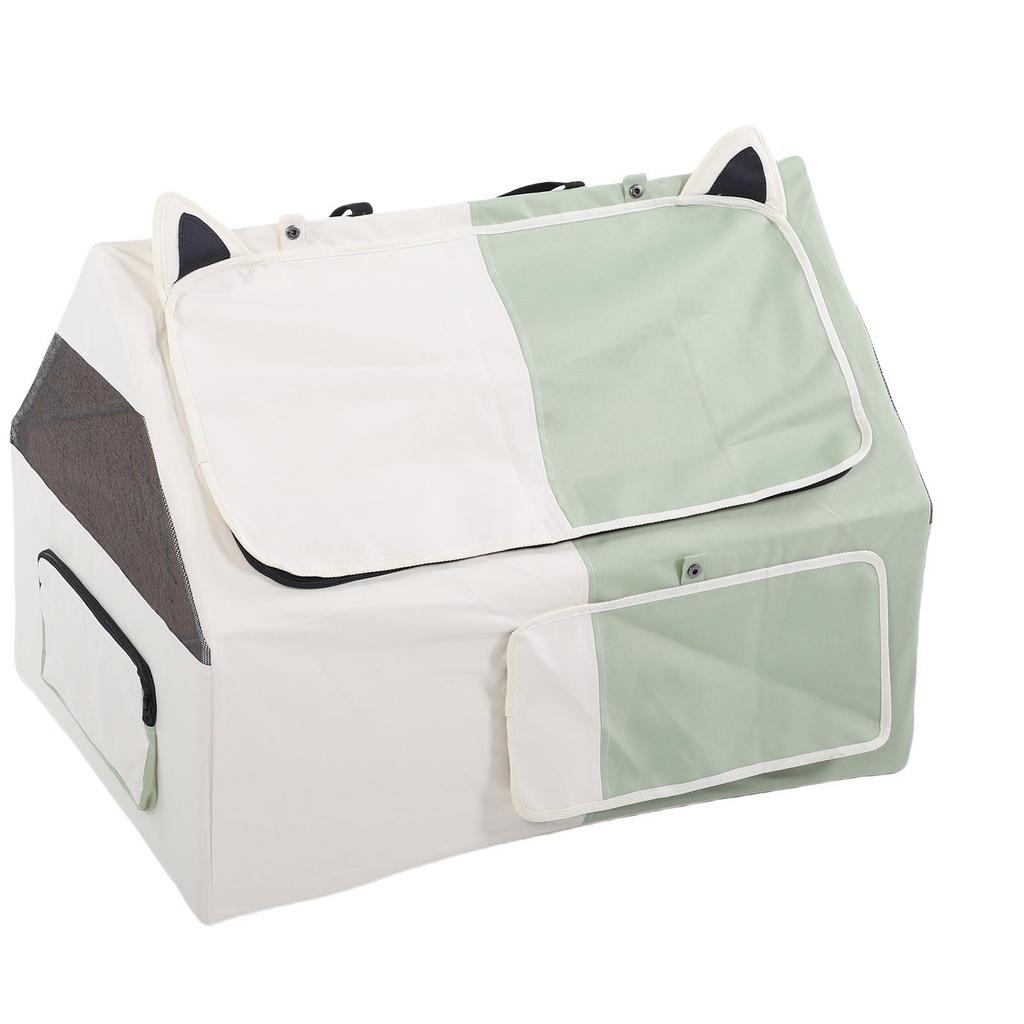   Cat Tent Crate Comfortable Oxford Cloth Portable Enclosed Pet Tent for Pregnant Cat Nursing Area  